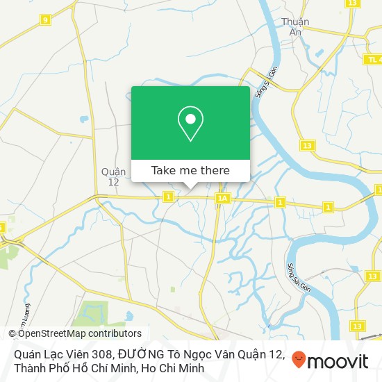 Quán Lạc Viên 308, ĐƯỜNG Tô Ngọc Vân Quận 12, Thành Phố Hồ Chí Minh map