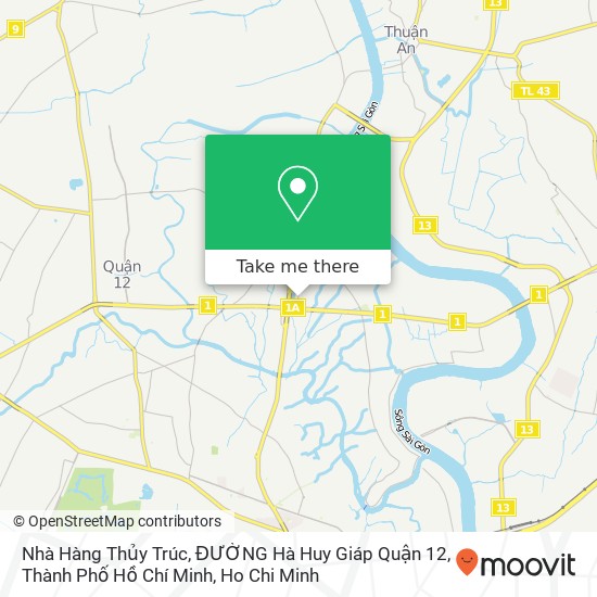 Nhà Hàng Thủy Trúc, ĐƯỜNG Hà Huy Giáp Quận 12, Thành Phố Hồ Chí Minh map