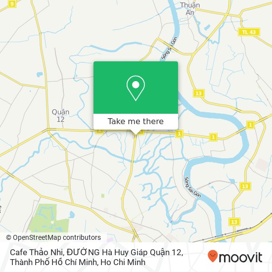 Cafe Thảo Nhi, ĐƯỜNG Hà Huy Giáp Quận 12, Thành Phố Hồ Chí Minh map