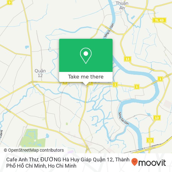 Cafe Anh Thư, ĐƯỜNG Hà Huy Giáp Quận 12, Thành Phố Hồ Chí Minh map