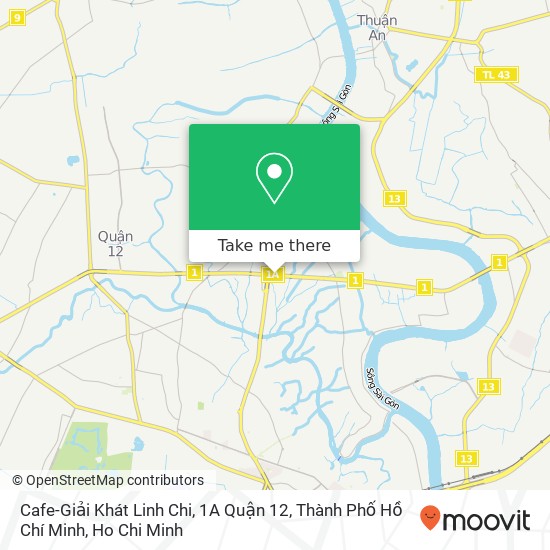 Cafe-Giải Khát Linh Chi, 1A Quận 12, Thành Phố Hồ Chí Minh map