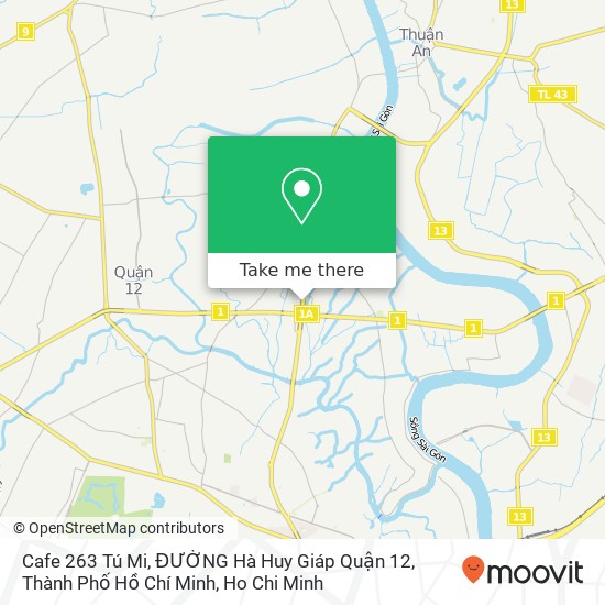 Cafe 263 Tú Mi, ĐƯỜNG Hà Huy Giáp Quận 12, Thành Phố Hồ Chí Minh map