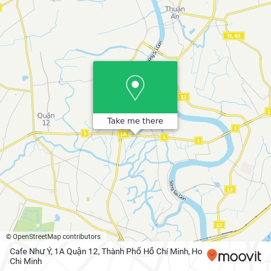 Cafe Như Ý, 1A Quận 12, Thành Phố Hồ Chí Minh map