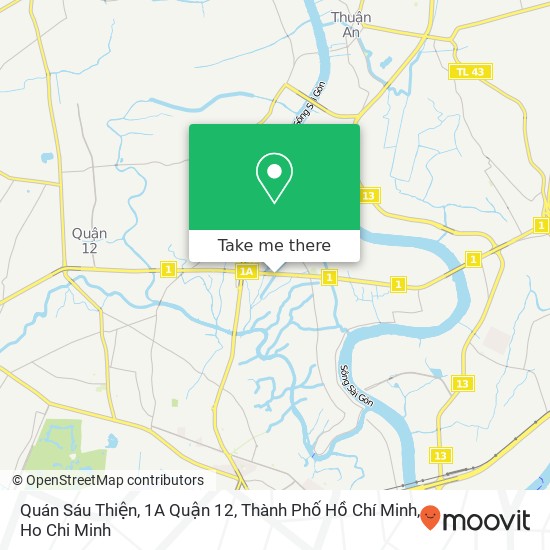 Quán Sáu Thiện, 1A Quận 12, Thành Phố Hồ Chí Minh map