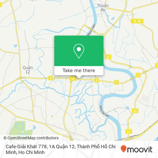 Cafe-Giải Khát 778, 1A Quận 12, Thành Phố Hồ Chí Minh map