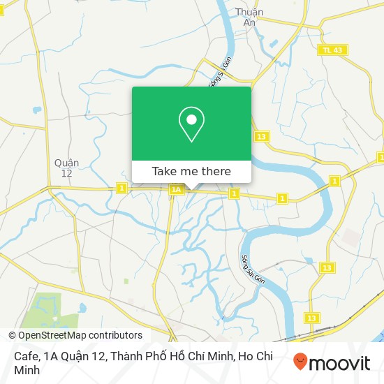 Cafe, 1A Quận 12, Thành Phố Hồ Chí Minh map