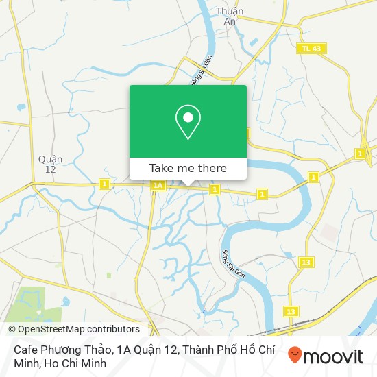 Cafe Phương Thảo, 1A Quận 12, Thành Phố Hồ Chí Minh map