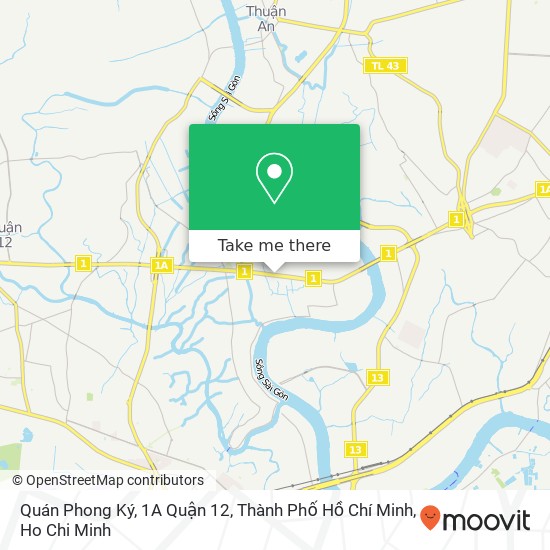 Quán Phong Ký, 1A Quận 12, Thành Phố Hồ Chí Minh map