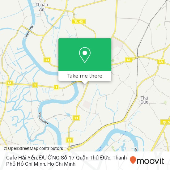 Cafe Hải Yến, ĐƯỜNG Số 17 Quận Thủ Đức, Thành Phố Hồ Chí Minh map