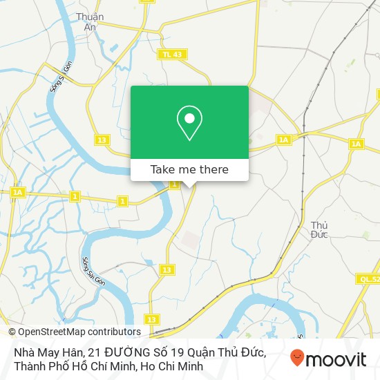 Nhà May Hân, 21 ĐƯỜNG Số 19 Quận Thủ Đức, Thành Phố Hồ Chí Minh map