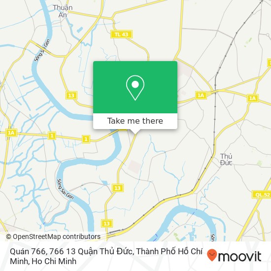 Quán 766, 766 13 Quận Thủ Đức, Thành Phố Hồ Chí Minh map