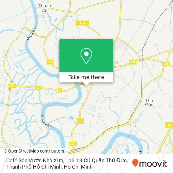 Café Sân Vườn Nhà Xưa, 113 13 Cũ Quận Thủ Đức, Thành Phố Hồ Chí Minh map