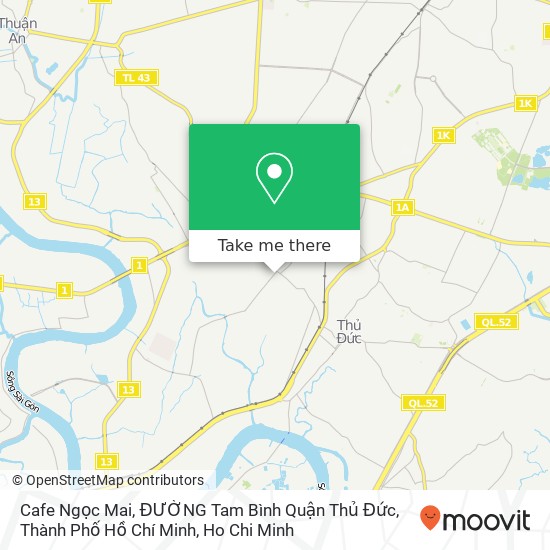 Cafe Ngọc Mai, ĐƯỜNG Tam Bình Quận Thủ Đức, Thành Phố Hồ Chí Minh map