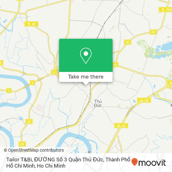 Tailor T&Bi, ĐƯỜNG Số 3 Quận Thủ Đức, Thành Phố Hồ Chí Minh map