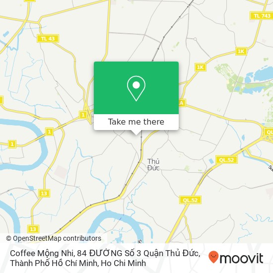 Coffee Mộng Nhi, 84 ĐƯỜNG Số 3 Quận Thủ Đức, Thành Phố Hồ Chí Minh map