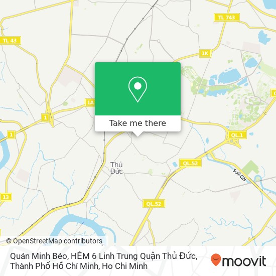 Quán Minh Béo, HẺM 6 Linh Trung Quận Thủ Đức, Thành Phố Hồ Chí Minh map