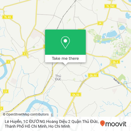 Lê Huyền, 1C ĐƯỜNG Hoàng Diệu 2 Quận Thủ Đức, Thành Phố Hồ Chí Minh map