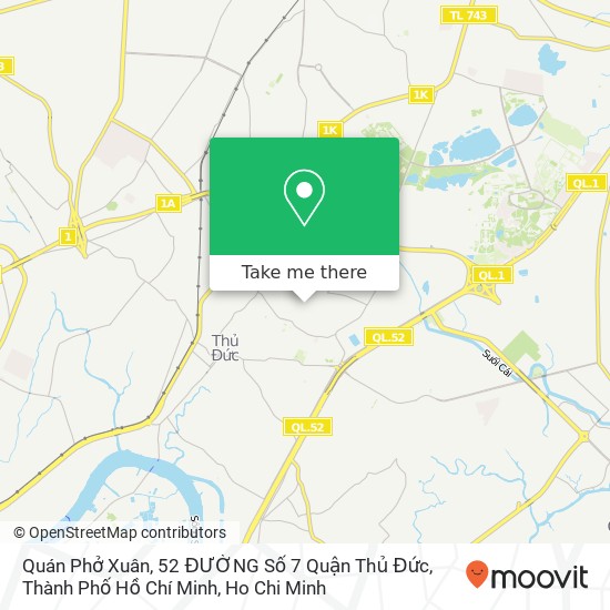 Quán Phở Xuân, 52 ĐƯỜNG Số 7 Quận Thủ Đức, Thành Phố Hồ Chí Minh map