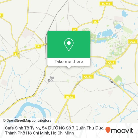 Cafe-Sinh Tố Ty Ny, 54 ĐƯỜNG Số 7 Quận Thủ Đức, Thành Phố Hồ Chí Minh map