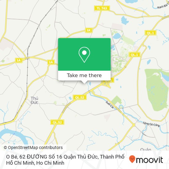 O Bé, 62 ĐƯỜNG Số 16 Quận Thủ Đức, Thành Phố Hồ Chí Minh map