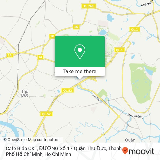 Cafe Bida C&T, ĐƯỜNG Số 17 Quận Thủ Đức, Thành Phố Hồ Chí Minh map