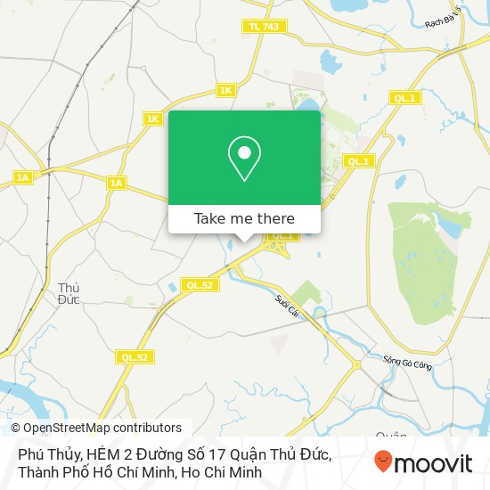 Phú Thủy, HẺM 2 Đường Số 17 Quận Thủ Đức, Thành Phố Hồ Chí Minh map