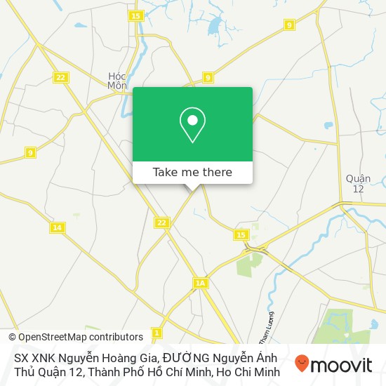 SX XNK Nguyễn Hoàng Gia, ĐƯỜNG Nguyễn Ảnh Thủ Quận 12, Thành Phố Hồ Chí Minh map