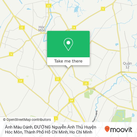 Ảnh Màu Oánh, ĐƯỜNG Nguyễn Ảnh Thủ Huyện Hóc Môn, Thành Phố Hồ Chí Minh map