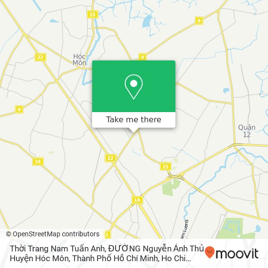 Thời Trang Nam Tuấn Anh, ĐƯỜNG Nguyễn Ảnh Thủ Huyện Hóc Môn, Thành Phố Hồ Chí Minh map