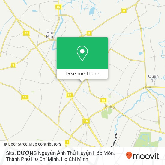 Sita, ĐƯỜNG Nguyễn Ảnh Thủ Huyện Hóc Môn, Thành Phố Hồ Chí Minh map