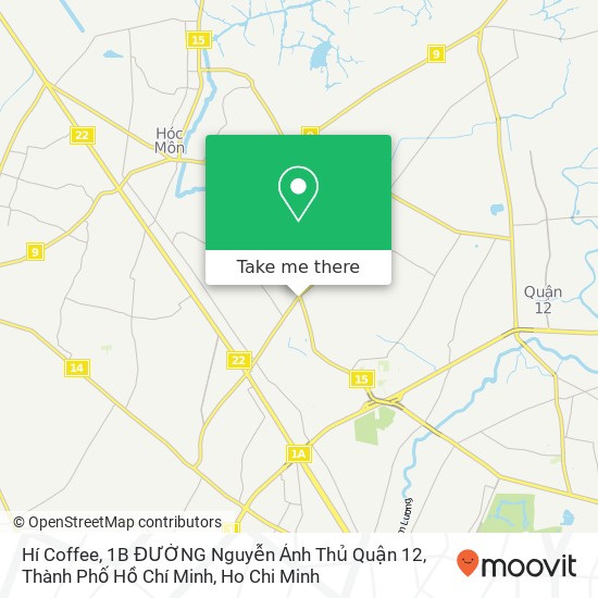 Hí Coffee, 1B ĐƯỜNG Nguyễn Ảnh Thủ Quận 12, Thành Phố Hồ Chí Minh map