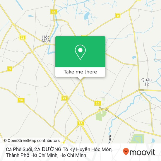 Cà Phê Suối, 2A ĐƯỜNG Tô Ký Huyện Hóc Môn, Thành Phố Hồ Chí Minh map