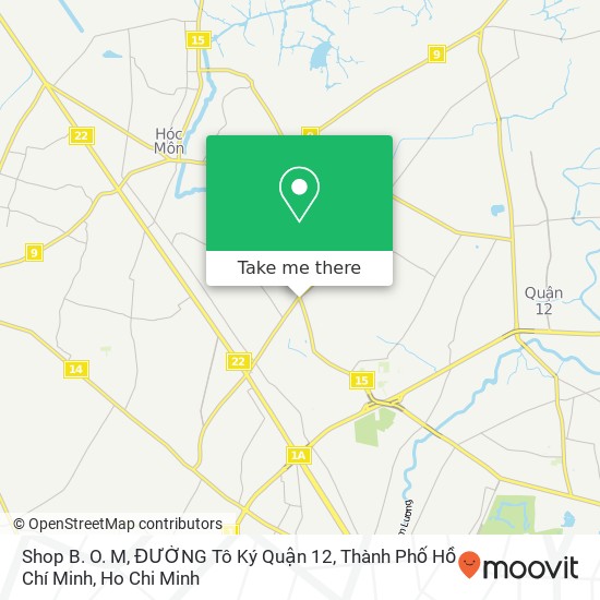 Shop B. O. M, ĐƯỜNG Tô Ký Quận 12, Thành Phố Hồ Chí Minh map