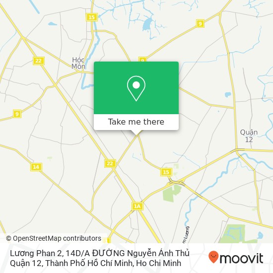Lương Phan 2, 14D / A ĐƯỜNG Nguyễn Ảnh Thủ Quận 12, Thành Phố Hồ Chí Minh map