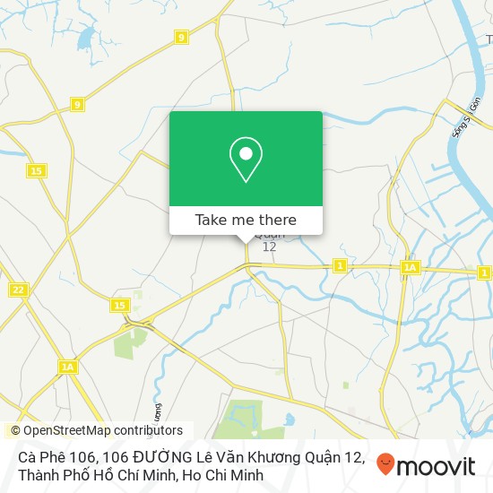 Cà Phê 106, 106 ĐƯỜNG Lê Văn Khương Quận 12, Thành Phố Hồ Chí Minh map
