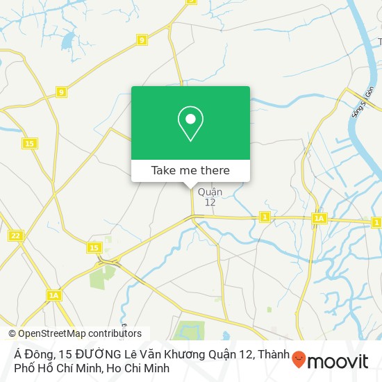 Á Đông, 15 ĐƯỜNG Lê Văn Khương Quận 12, Thành Phố Hồ Chí Minh map