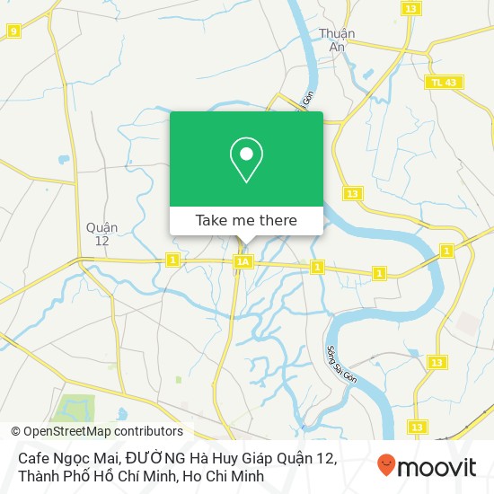 Cafe Ngọc Mai, ĐƯỜNG Hà Huy Giáp Quận 12, Thành Phố Hồ Chí Minh map