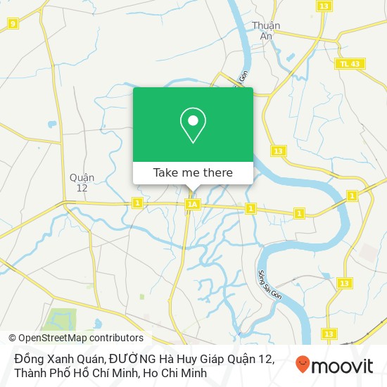 Đồng Xanh Quán, ĐƯỜNG Hà Huy Giáp Quận 12, Thành Phố Hồ Chí Minh map