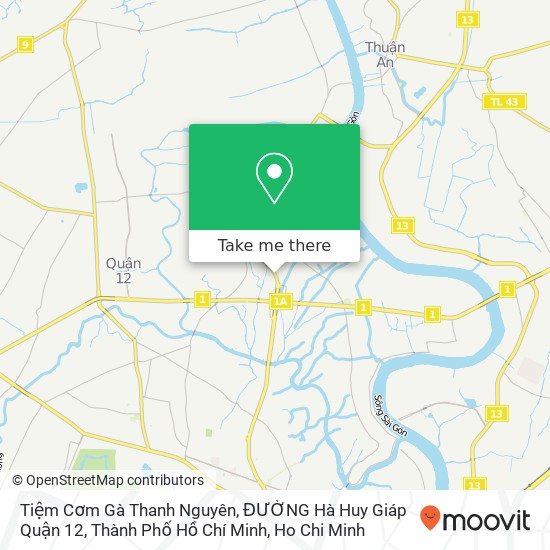 Tiệm Cơm Gà Thanh Nguyên, ĐƯỜNG Hà Huy Giáp Quận 12, Thành Phố Hồ Chí Minh map