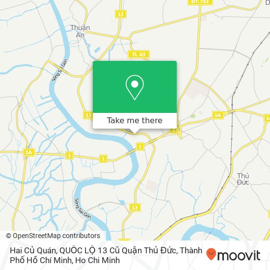 Hai Củ Quán, QUỐC LỘ 13 Cũ Quận Thủ Đức, Thành Phố Hồ Chí Minh map