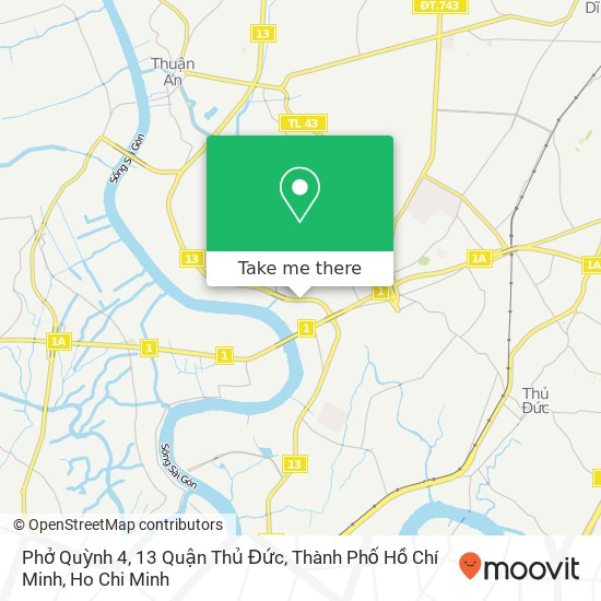 Phở Quỳnh 4, 13 Quận Thủ Đức, Thành Phố Hồ Chí Minh map