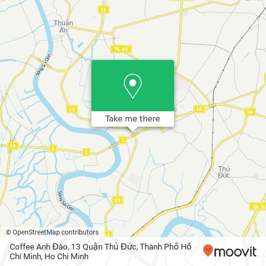 Coffee Anh Đào, 13 Quận Thủ Đức, Thành Phố Hồ Chí Minh map