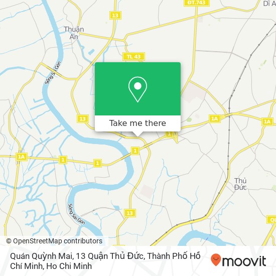 Quán Quỳnh Mai, 13 Quận Thủ Đức, Thành Phố Hồ Chí Minh map