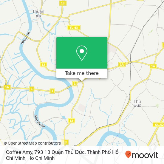Coffee Amy, 793 13 Quận Thủ Đức, Thành Phố Hồ Chí Minh map
