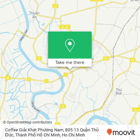 Coffee Giải Khát Phương Nam, 805 13 Quận Thủ Đức, Thành Phố Hồ Chí Minh map