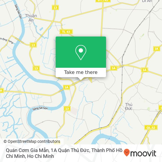 Quán Cơm Gia Mẫn, 1A Quận Thủ Đức, Thành Phố Hồ Chí Minh map