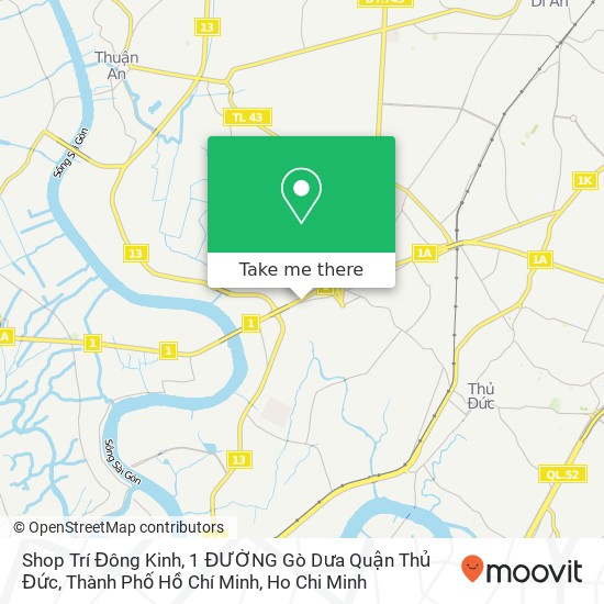 Shop Trí Đông Kinh, 1 ĐƯỜNG Gò Dưa Quận Thủ Đức, Thành Phố Hồ Chí Minh map