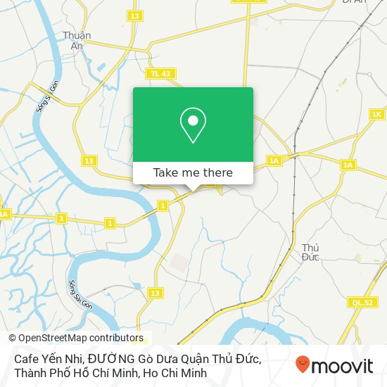 Cafe Yến Nhi, ĐƯỜNG Gò Dưa Quận Thủ Đức, Thành Phố Hồ Chí Minh map