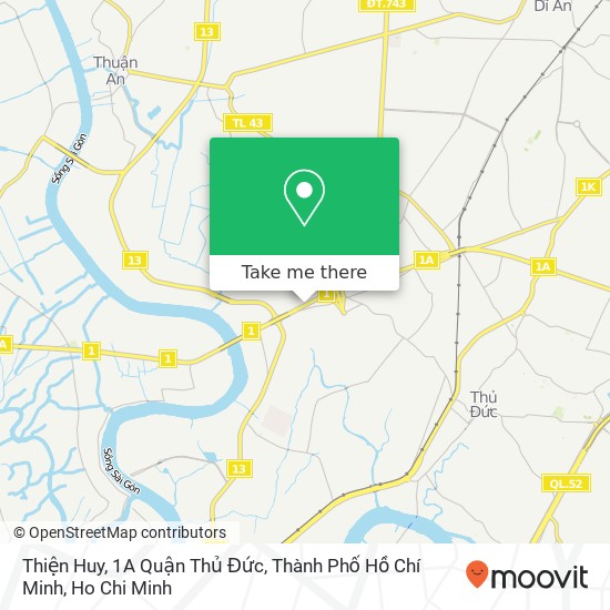 Thiện Huy, 1A Quận Thủ Đức, Thành Phố Hồ Chí Minh map