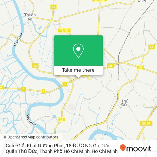 Cafe-Giải Khát Dương Phát, 18 ĐƯỜNG Gò Dưa Quận Thủ Đức, Thành Phố Hồ Chí Minh map